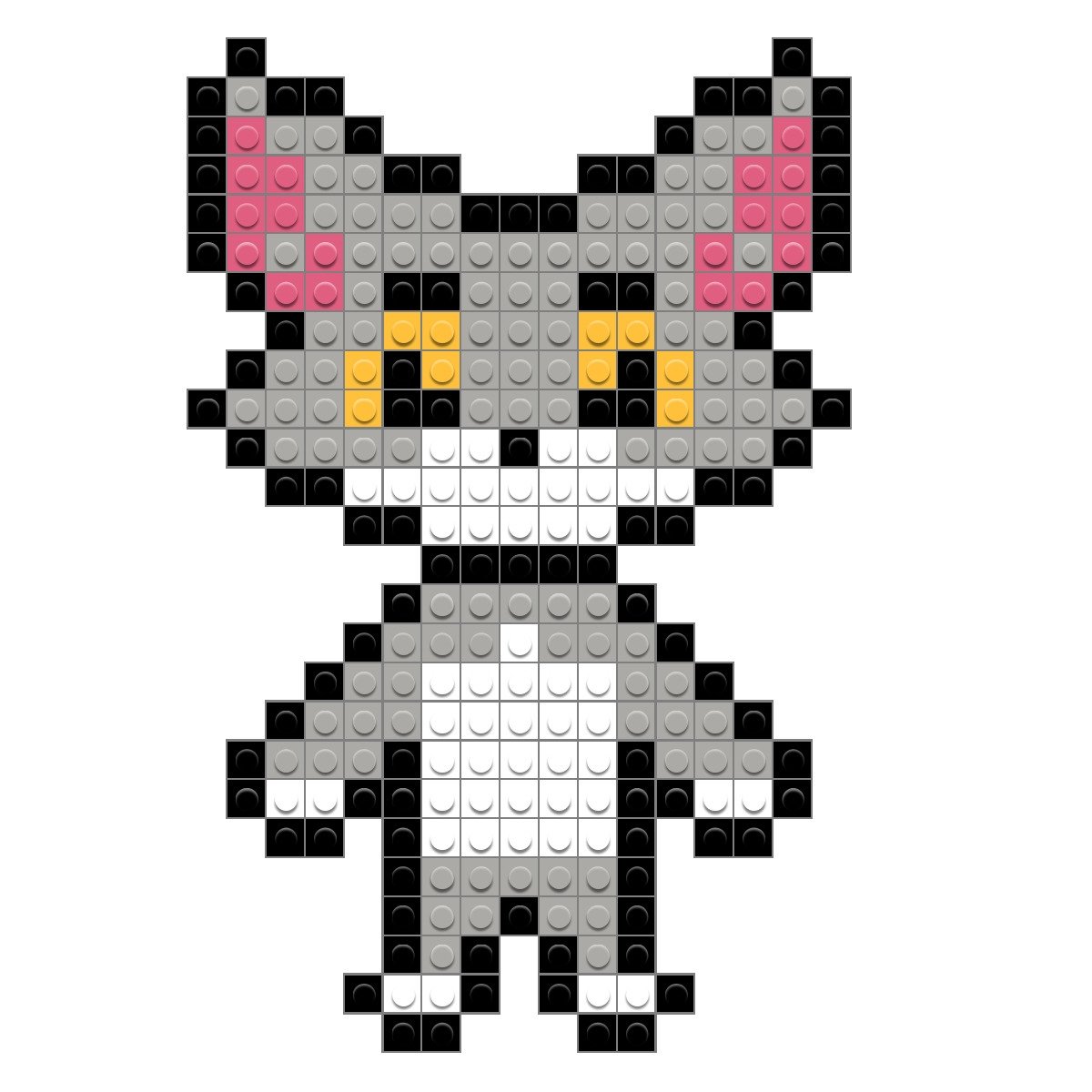 Котики по клеточкам маленькие