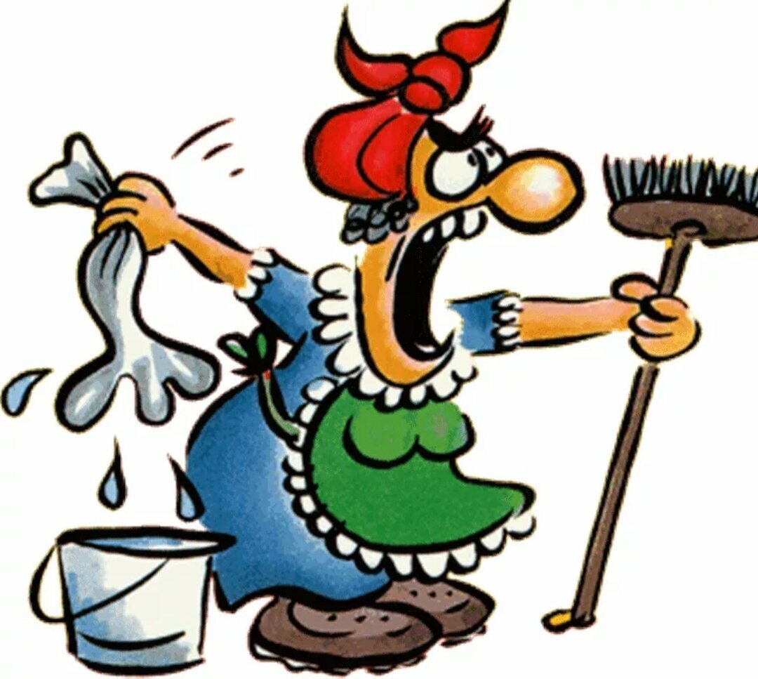 Уборщица в магазине