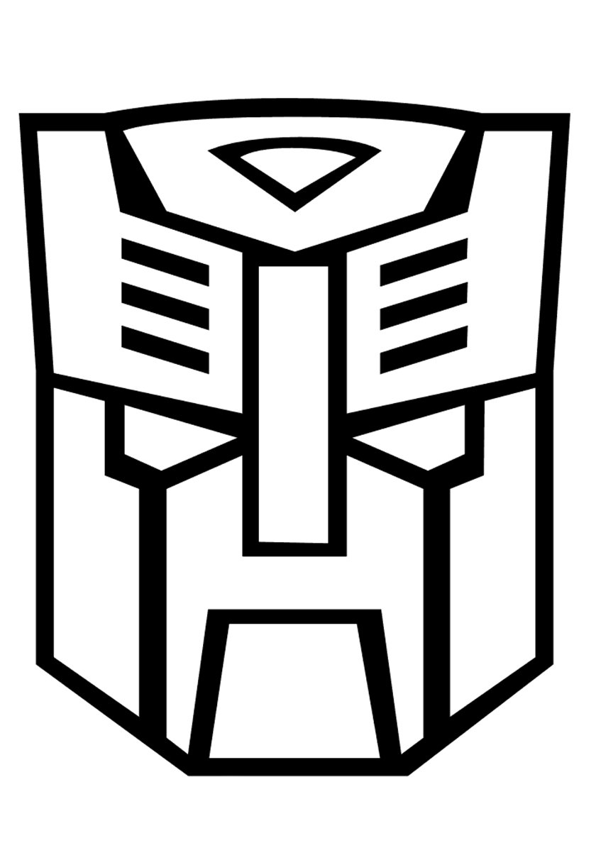 Знак автоботов раскраска