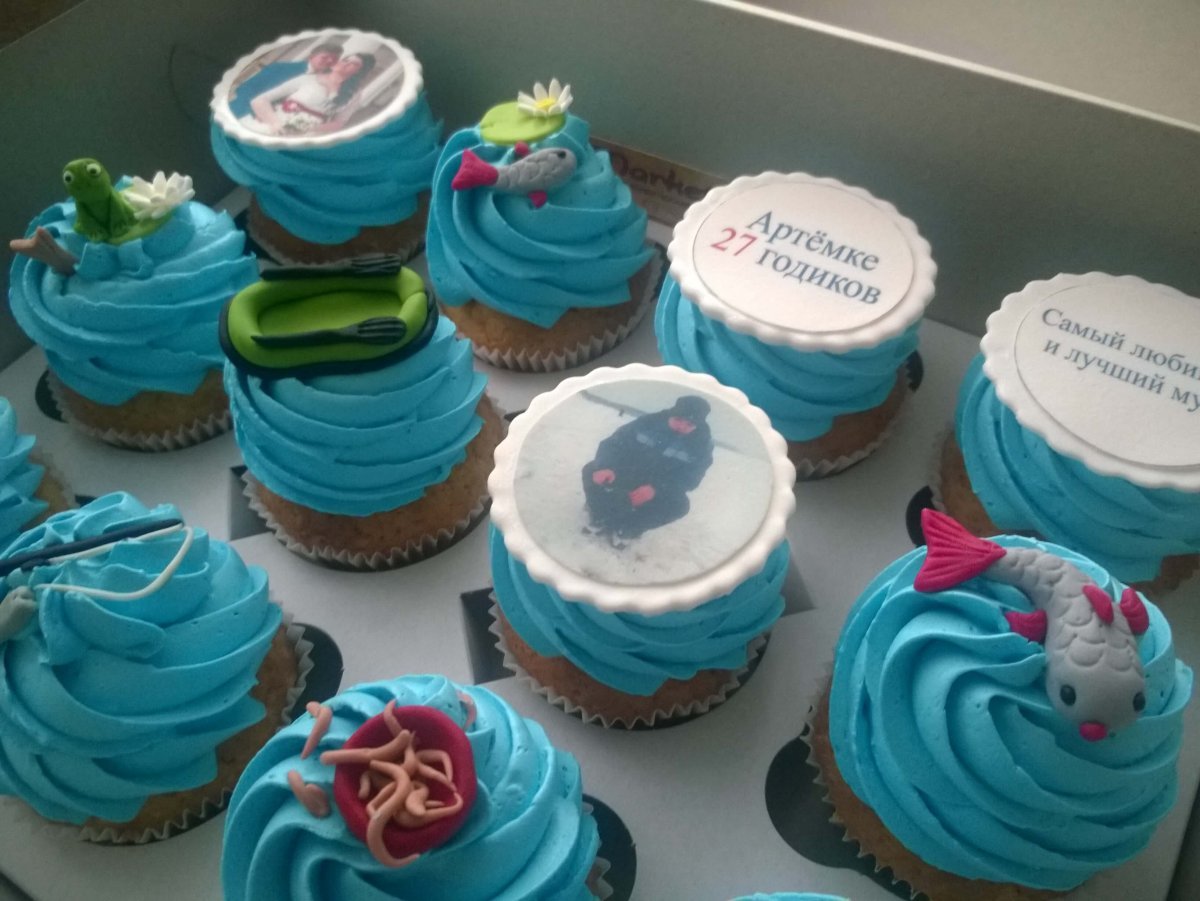 Рыбные капкейки