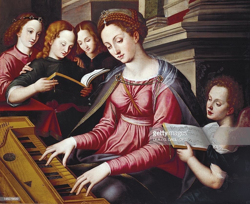 Святая Чечилия и лютня