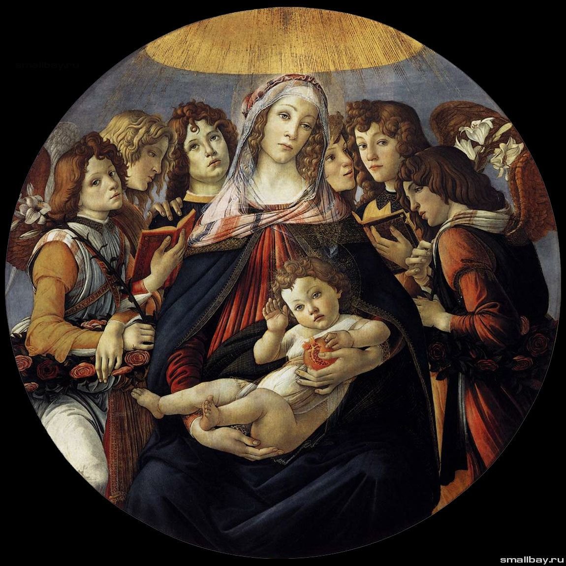 Сандро Боттичелли Мадонна с гранатом