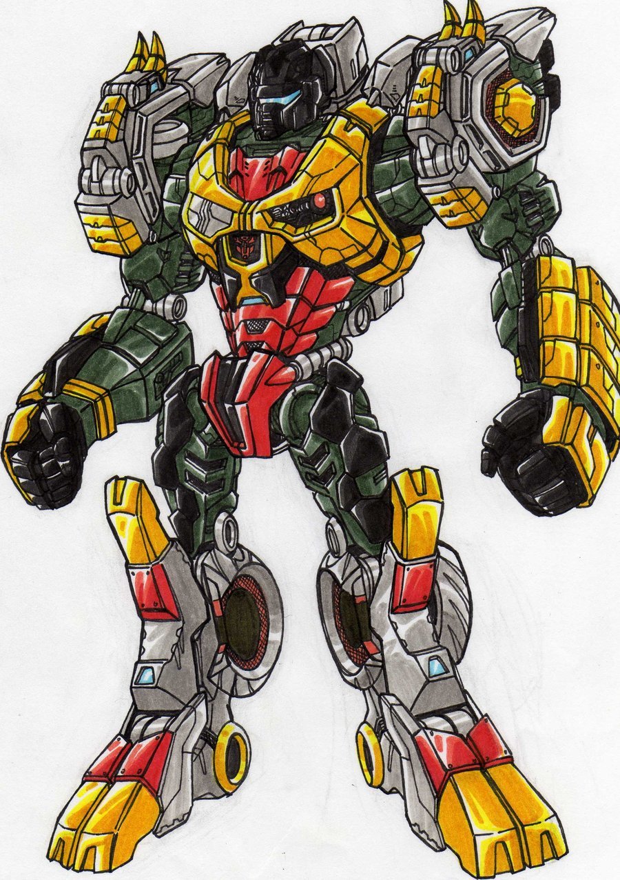 Трансформеры герои мультфильм Гримлок