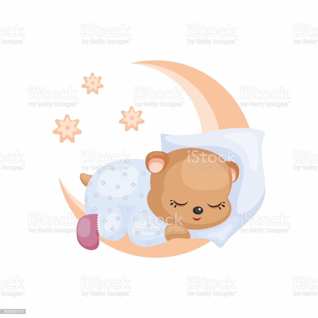 Милый мишка спит