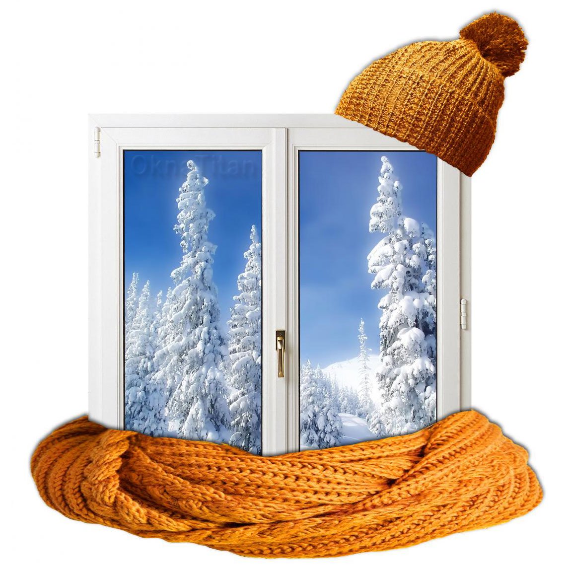 Пластиковые окна зима