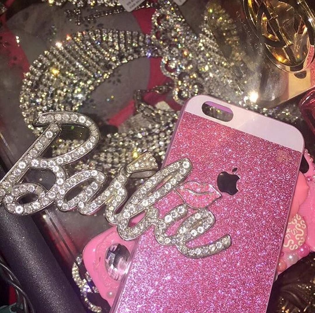 Эстетика розового с блестками