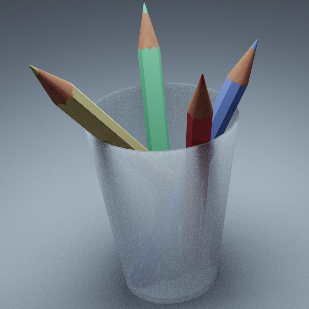 Цветные карандаши в стакане