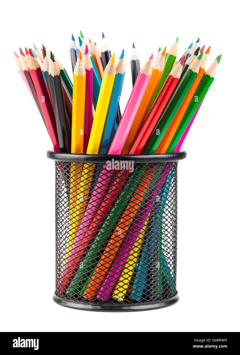 Стакан с карандашами и ножницами