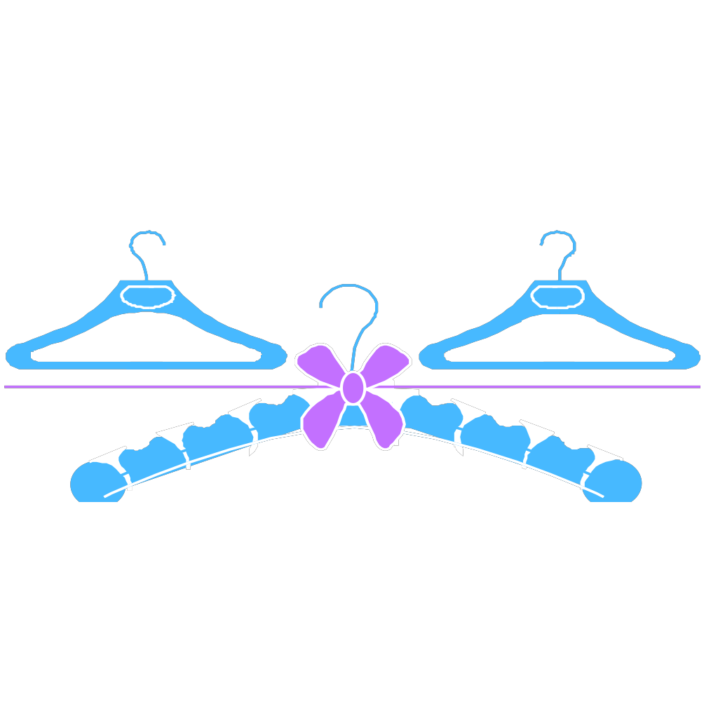 Плечики детские вектор