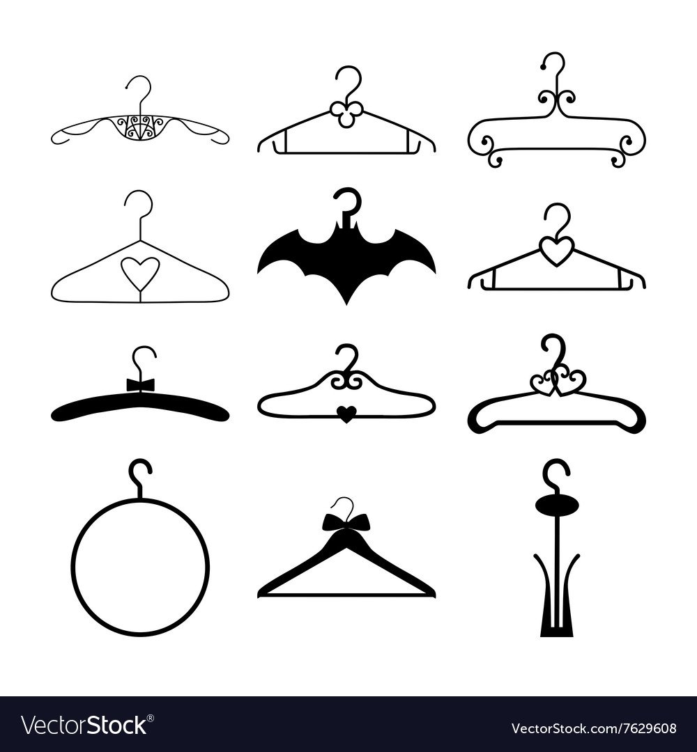 Силуэт вешалки для одежды