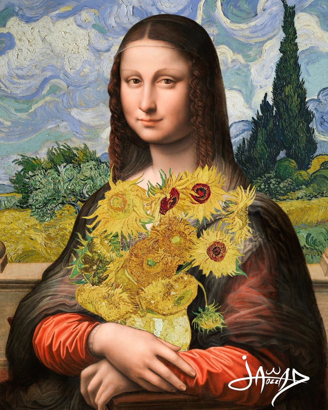 Мона Лиза картина Леонардо да Винчи