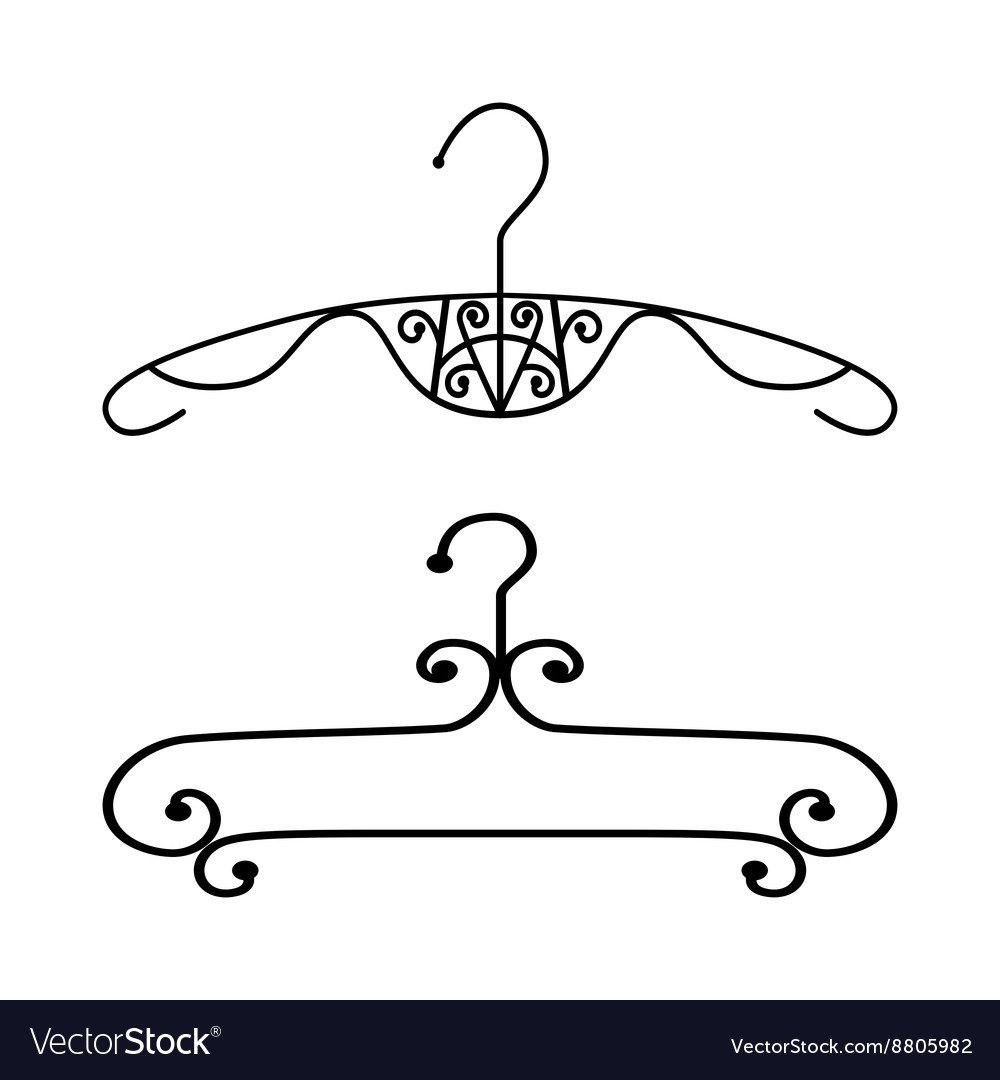 Силуэт вешалки для одежды