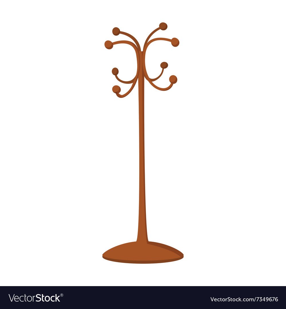 Вешалка напольная вектор