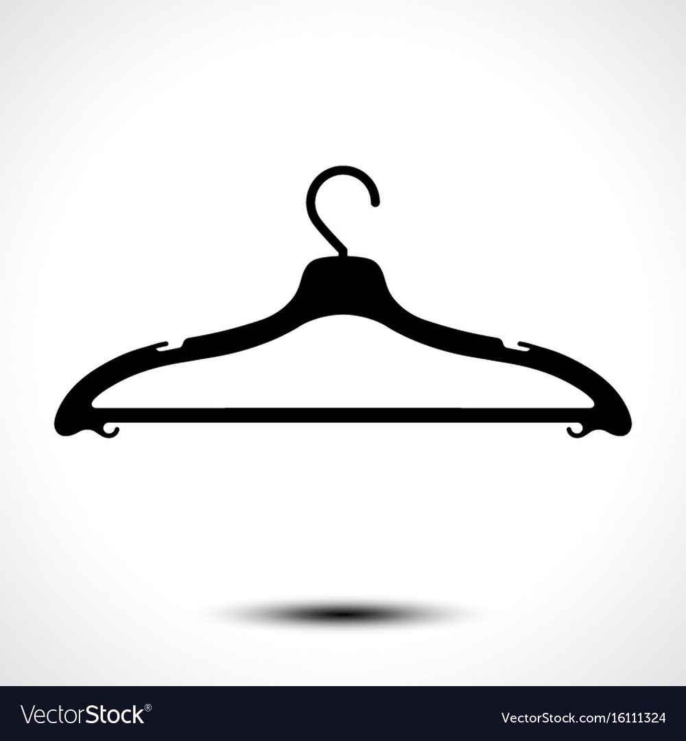 Вешалка для одежды вектор силуэт