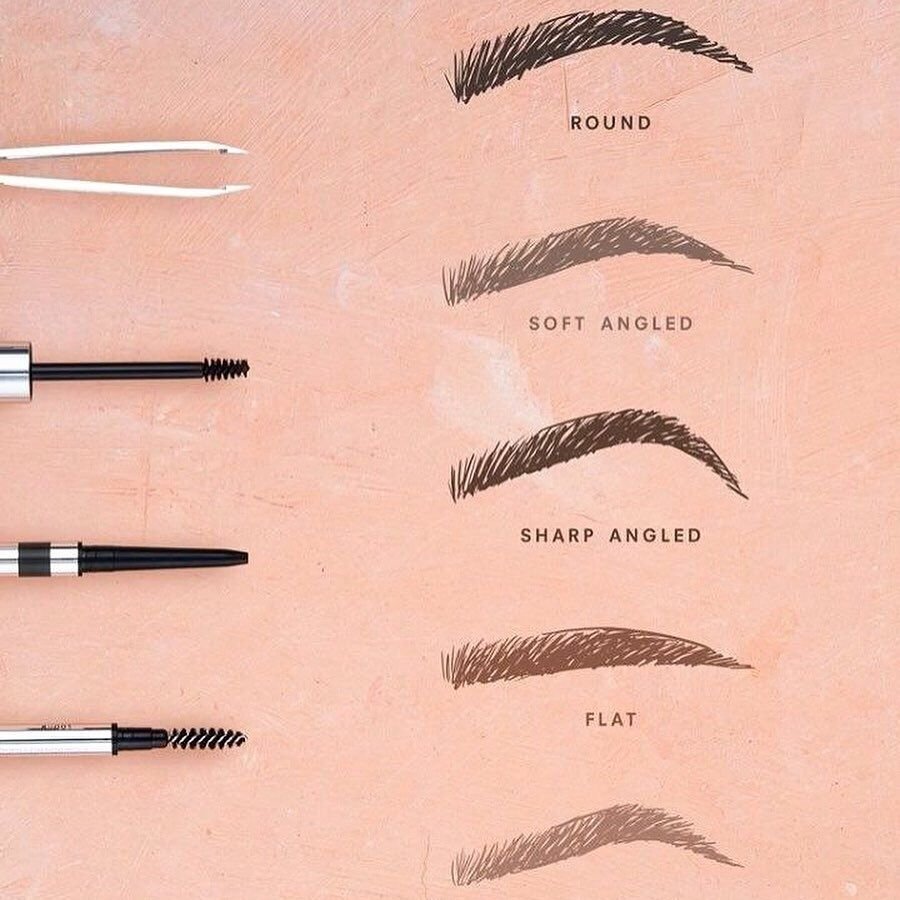 Формы бровей карандашом