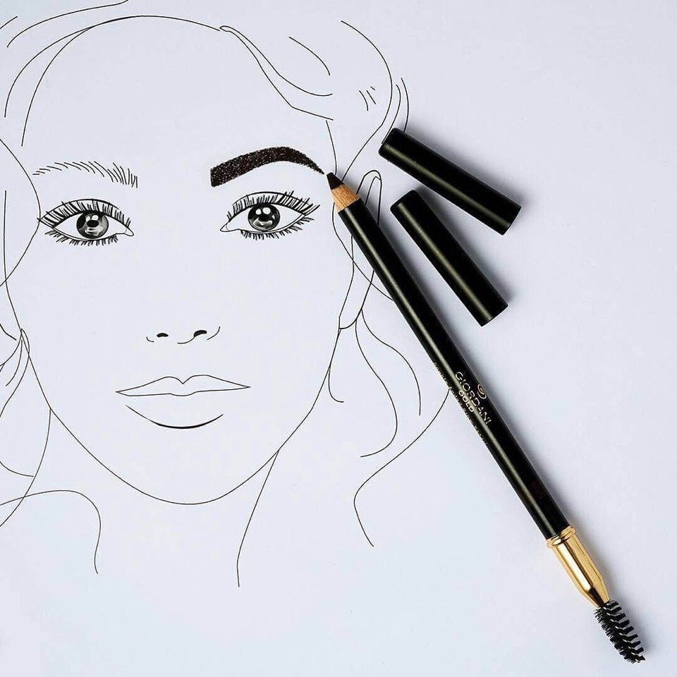 Иллюстрация архитектура бровей