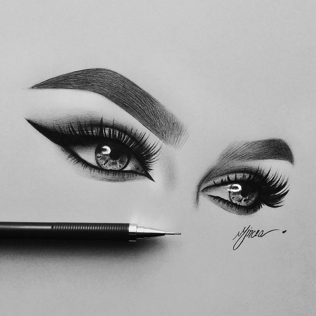 Нарисованные брови