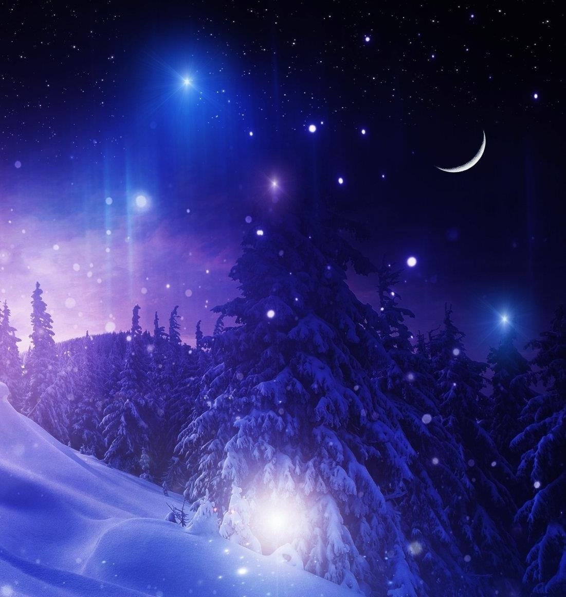 Звездное небо зимой