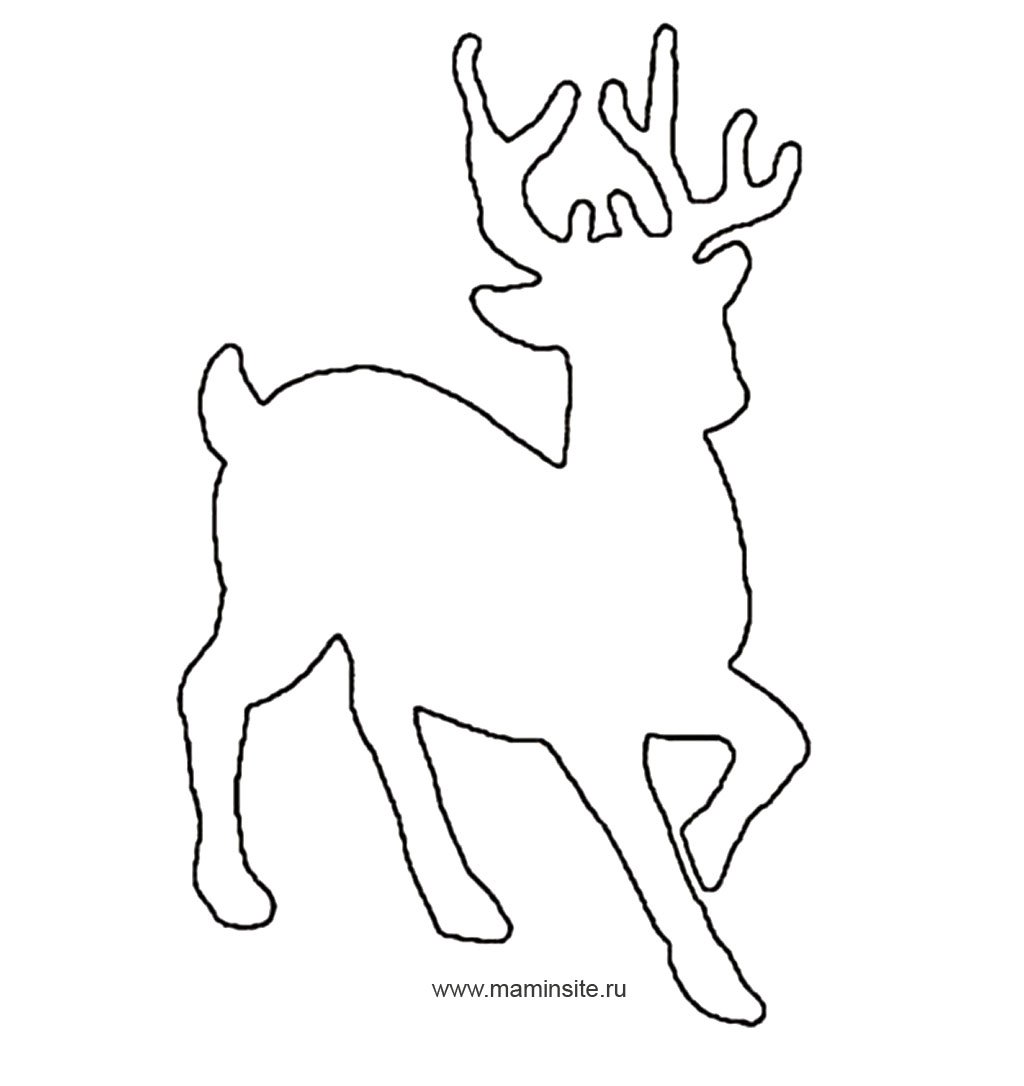 Олень на окно