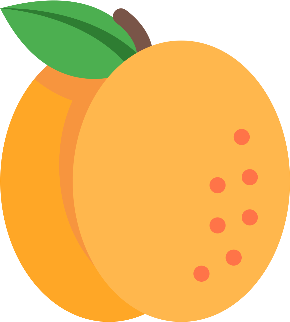 Абрикос для детей вектор