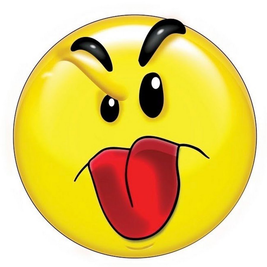 Смайлик показывает язык