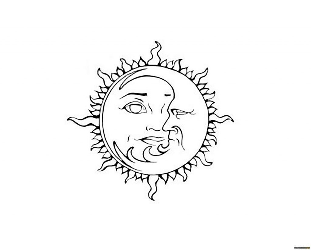Тату солнце эскизы