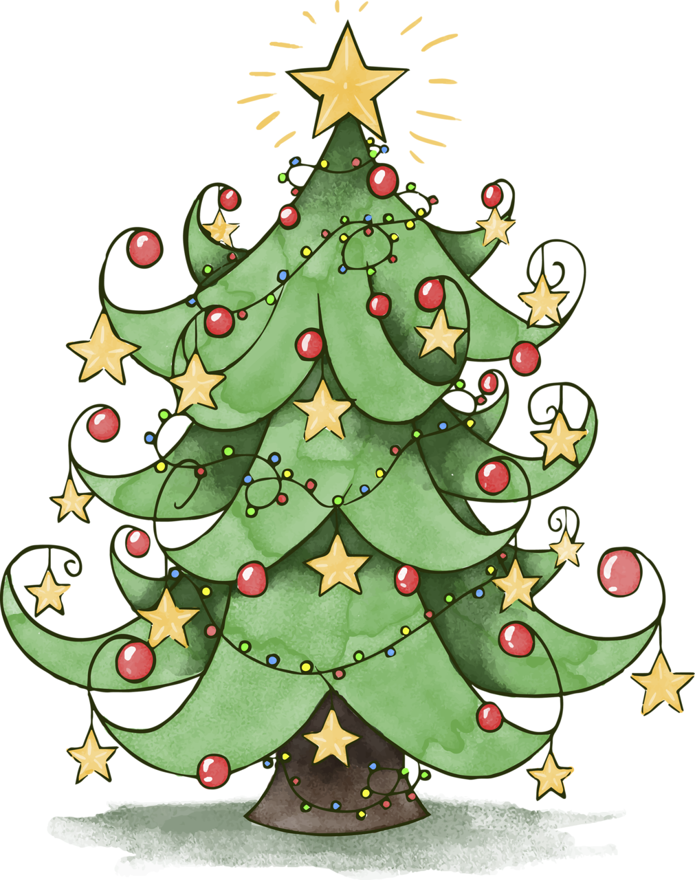 Новогодние кривые елочки