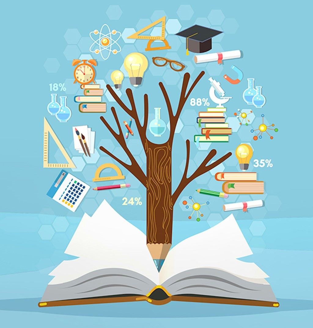 Книжное дерево vector