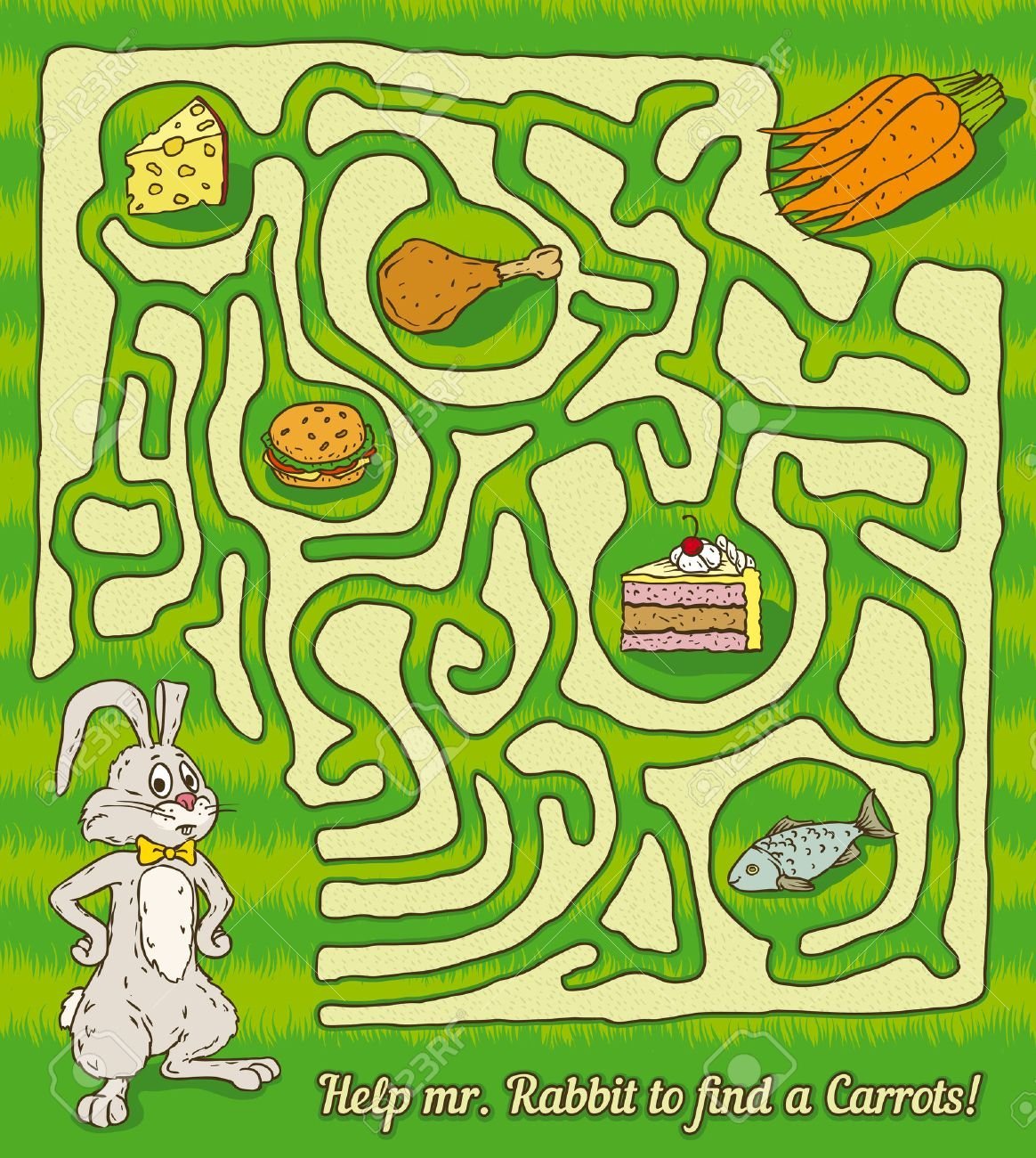 Лабиринт Дикие животные для детей