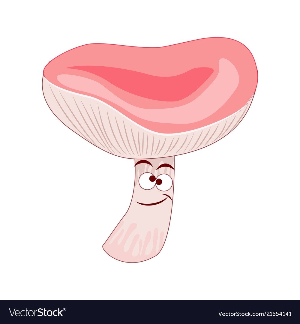 Маска гриб волнушка