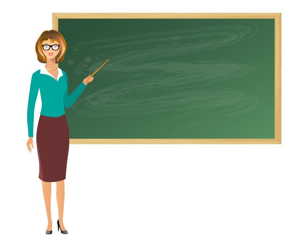 Модная учительница иллюстрация