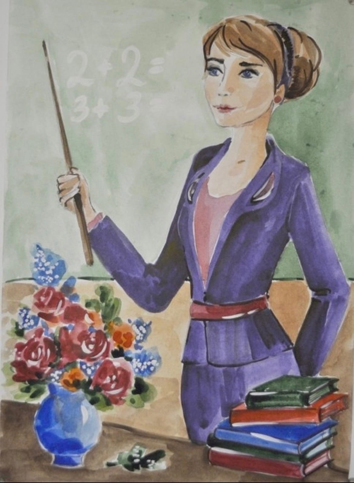 Учитель у доски