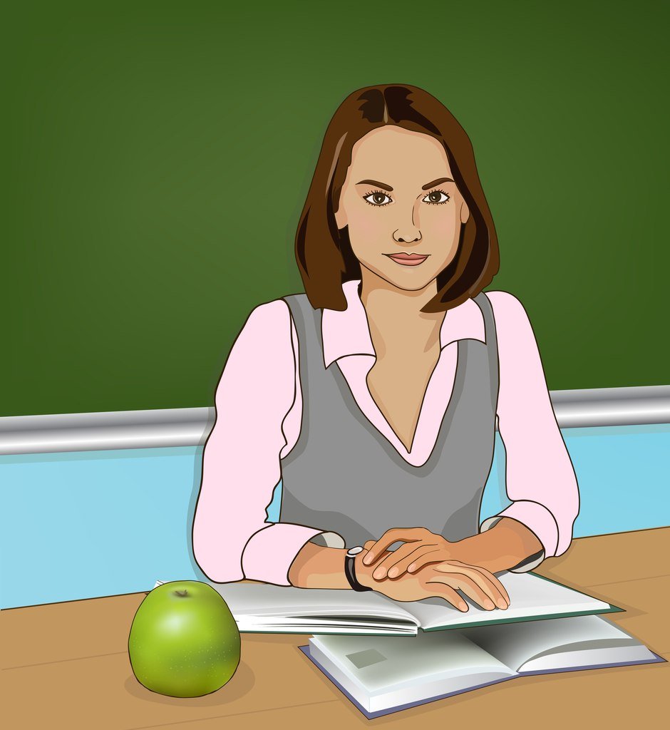 Учитель рисования рисунок