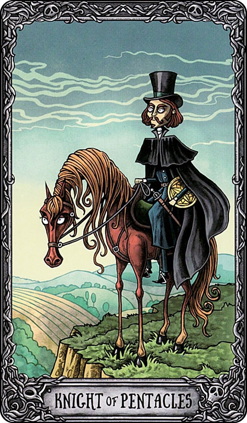 Рыцарь пентаклей Колдовское Таро
