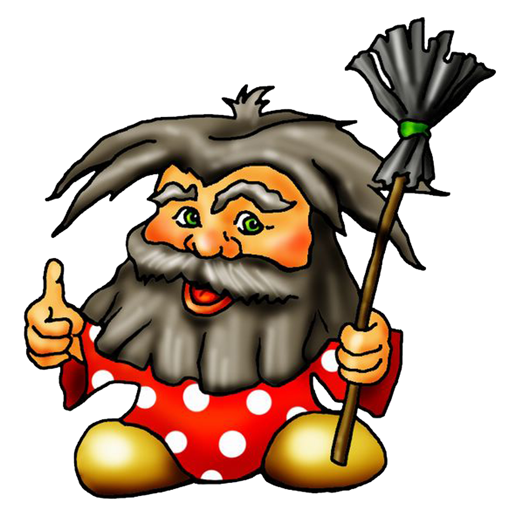 Домовята на прозрачном фоне