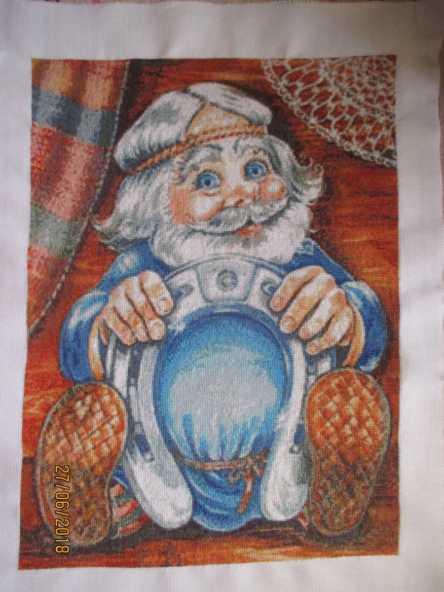 Вышивка крестиком Домовой