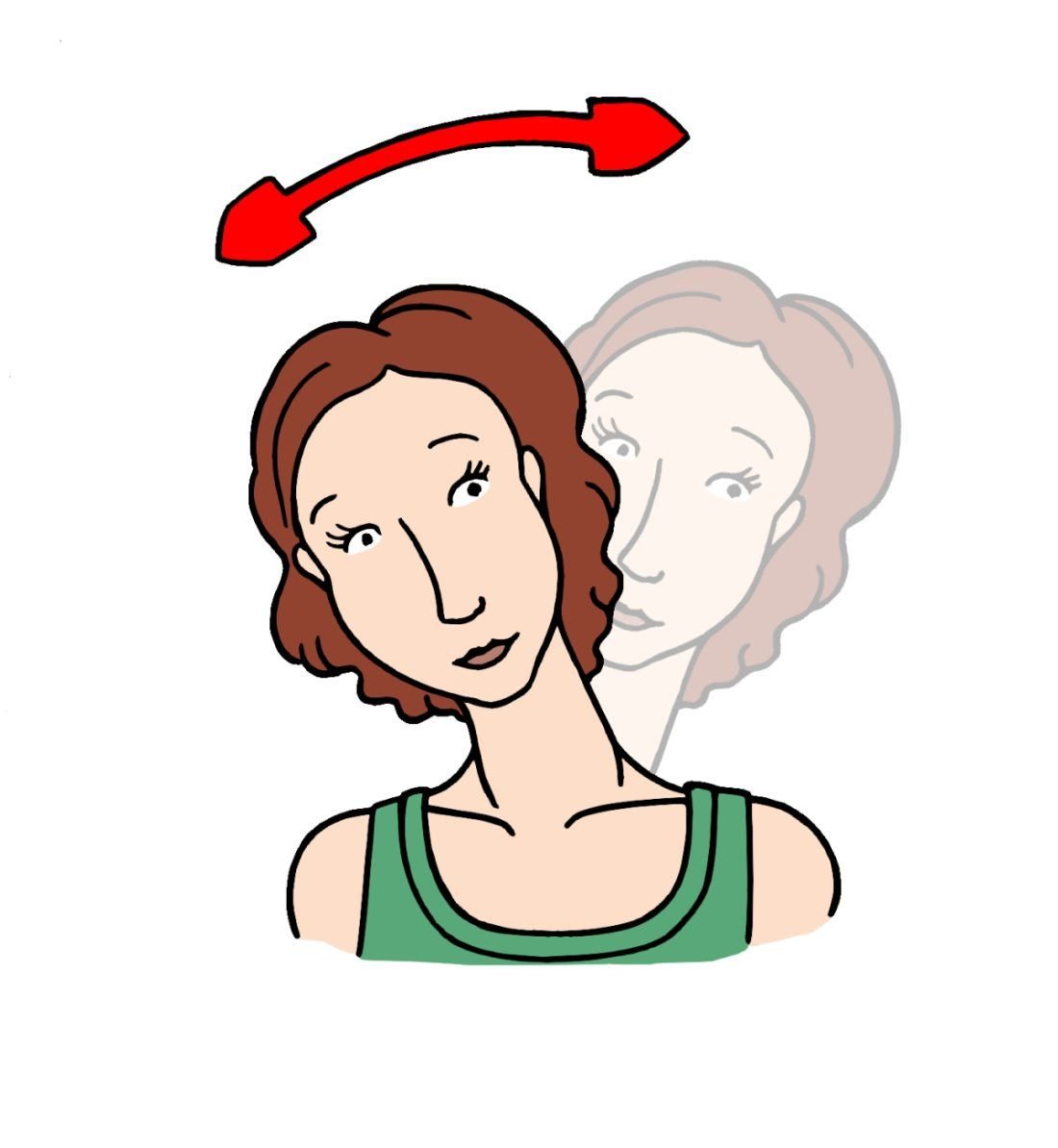 Упражнения для шеи рисунок