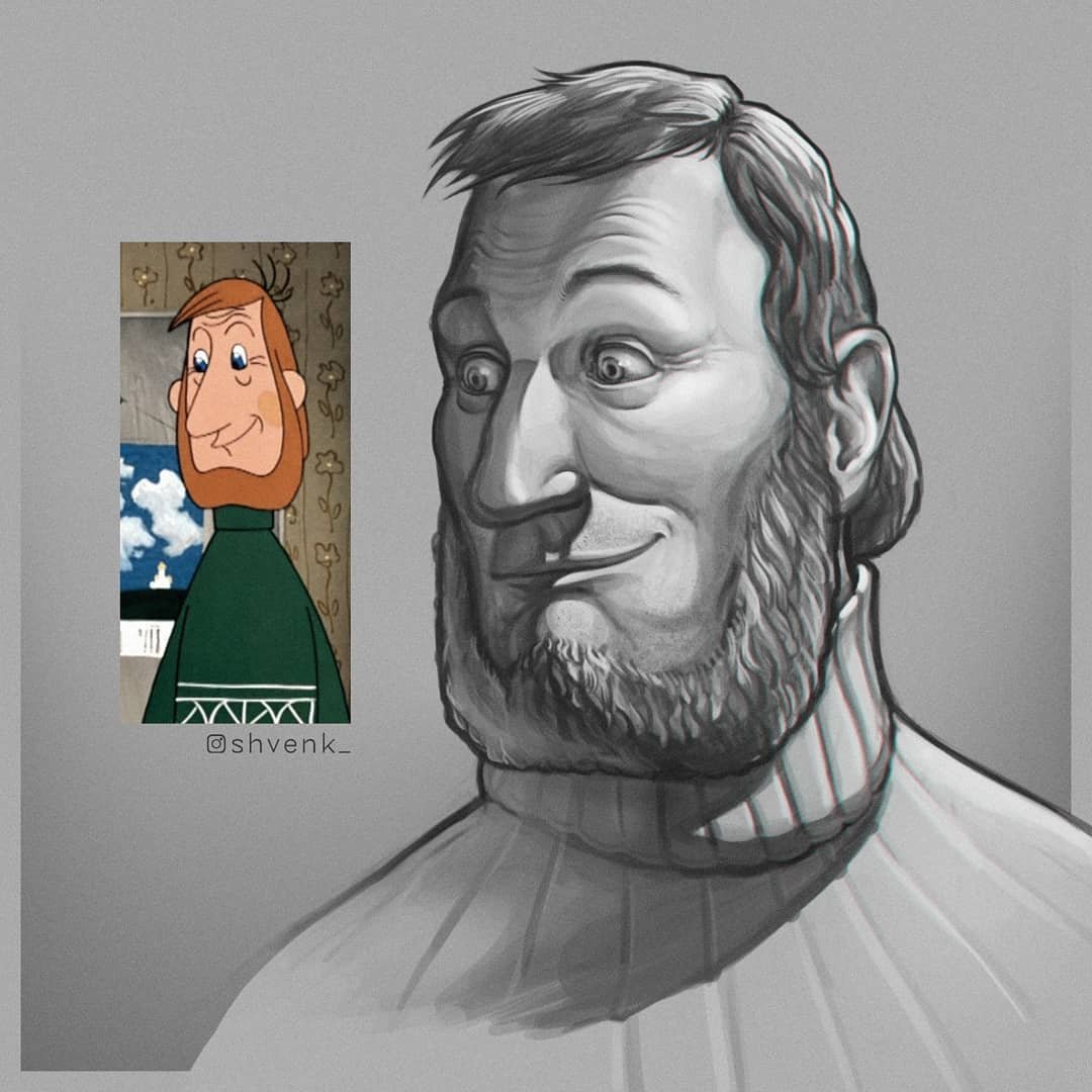 Герои советских мультфильмов Евгений Швенк