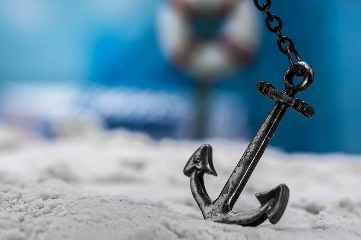 Красивый якорь