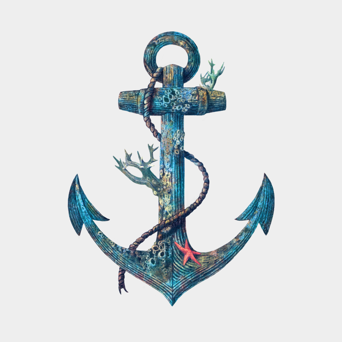 Винтажный якорь
