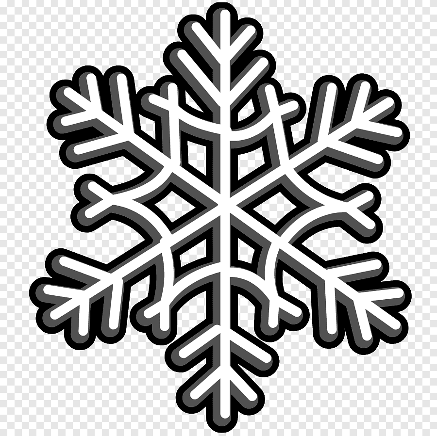 Снежинки на прозрачном фоне