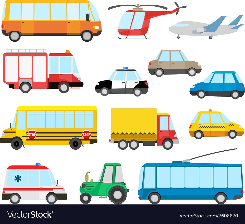 Виды транспорта для детей