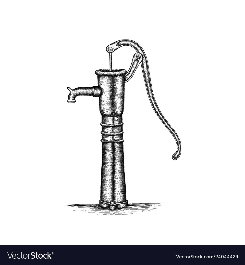 Насос для воды рисунок