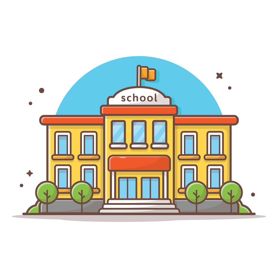 Университет на белом фоне