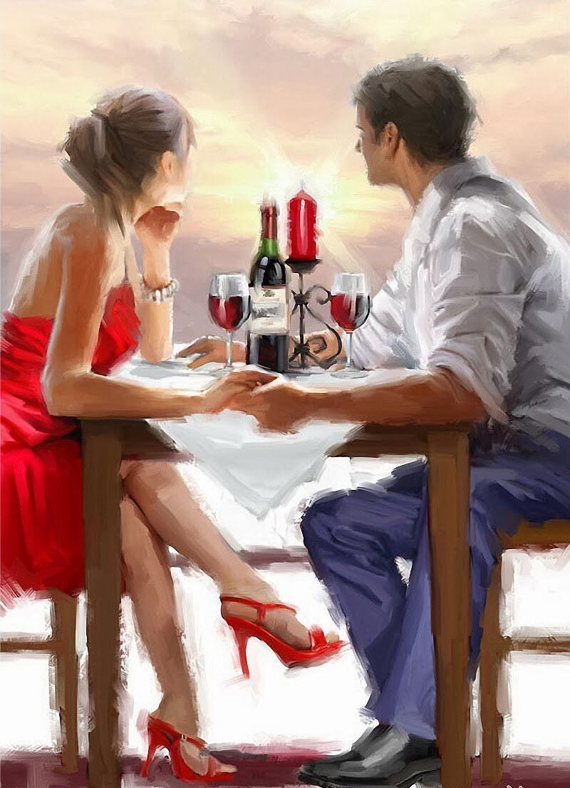 Картина Ричарда Макнейла "долгожданная встреча"