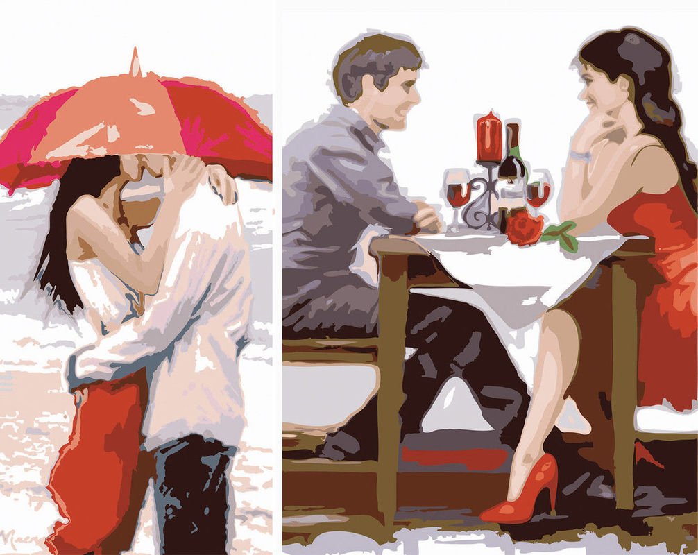 Картина по номерам мужчина и женщина