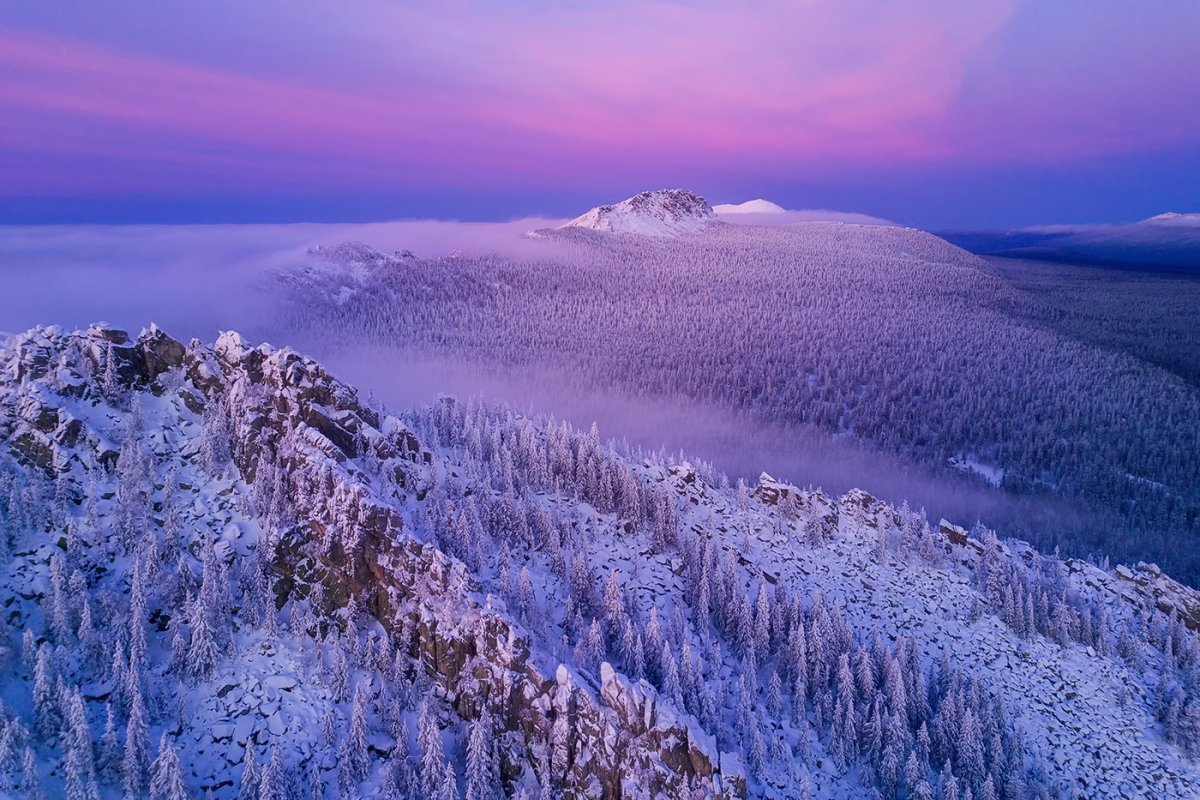 Очертания гор рисунок