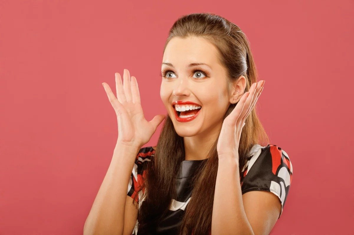 Женщина в восторге