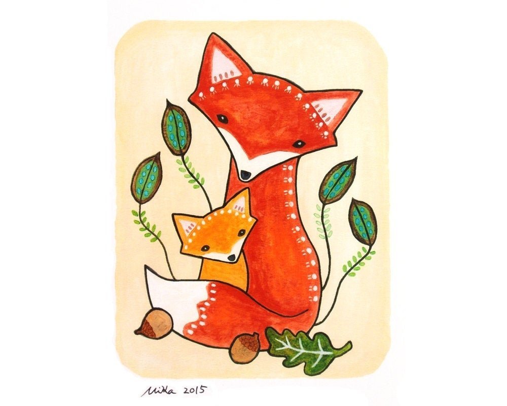 Лисенок иллюстрация