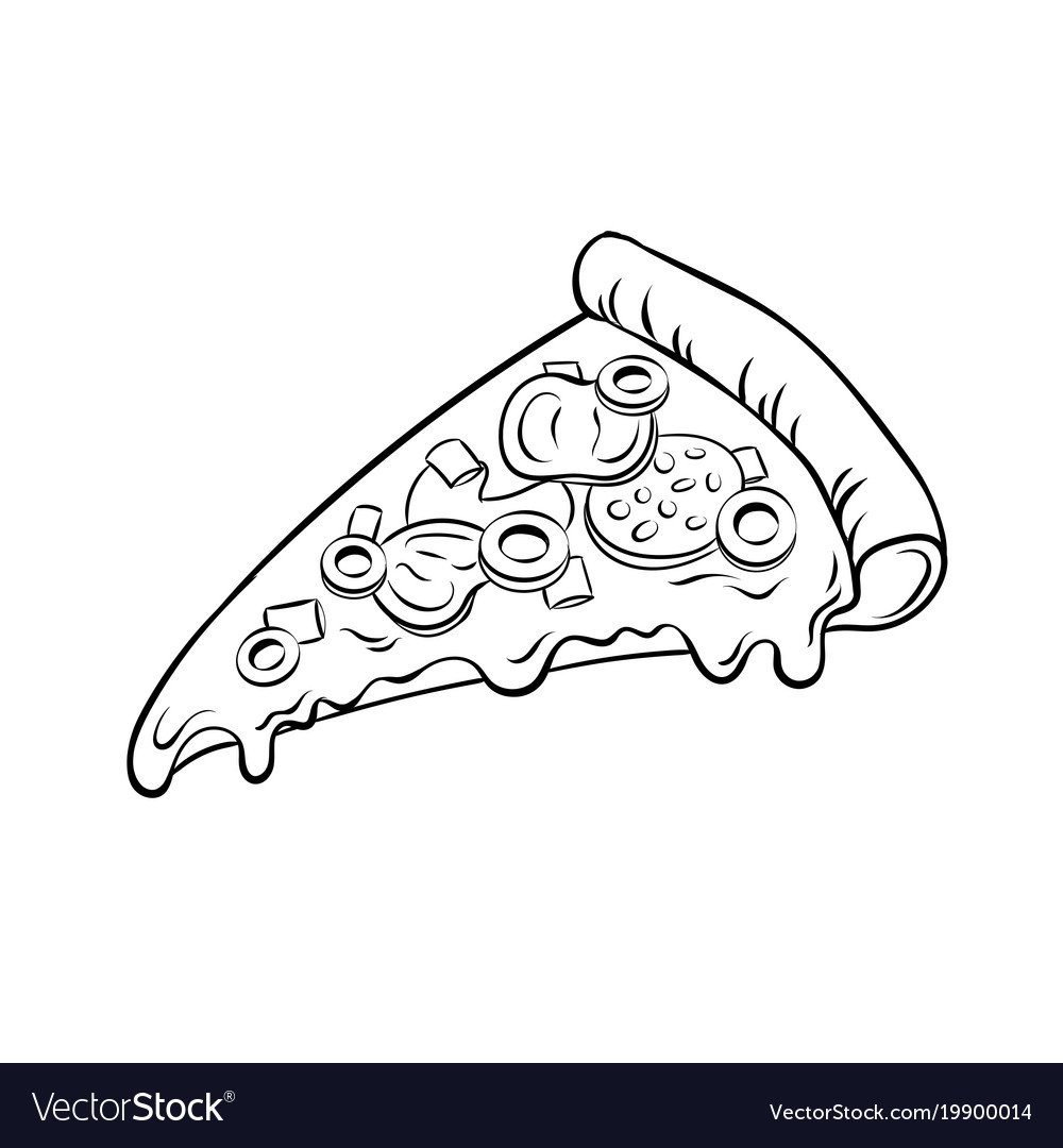 Раскраска пицца